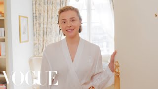 Chloë Grace Moretz Gets Ready for the Louis Vuitton Show in Paris  Vogue [upl. by Furlong651]