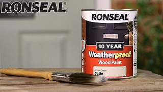 Ronseal 10 Year Weatherproof Exterior Wood Paint [upl. by Annal]