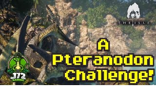 Pteranodon Challenge Pecking every species in the game 3 times The Isle Evrima [upl. by Schriever]