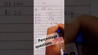 Percentage questions short trick shorts viralvideo motivation maths [upl. by Kipp]