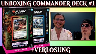 MTG Kamigawa Neon Dynasty Unboxing Commander Deck 1  Magic the Gathering deutsch  Trader  Review [upl. by Eylhsa]