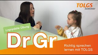 Logopädie Übung für Kinder – Lautbildung Dr Gr [upl. by Eward]