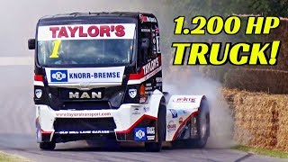 1200Hp Man Racing Truck SHOW from FIA Championship  Ryan Smith MAX ATTACK at Goodwood FOS 2019 [upl. by Nnylak]