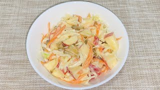 Quick amp Simple Coleslaw A Perfect Side Dish for Any Meal [upl. by Tsai349]