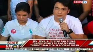 Sen Bong Revilla Handa akong magpakulong kahit na naniniwala akong wala akong kasalanan [upl. by Valina]