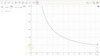 Omvendt proporsjonalitet 2  eksempel av oppgave løst i GeoGebra [upl. by Philps]