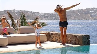 DANCE OFF WITH DAD in GREECE [upl. by Yelkreb]