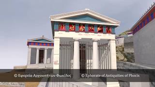 The Treasury of the Athenians Delphi  3D reconstruction [upl. by Blayze475]