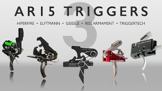 AR15 Trigger Comparison  Hiperfire Elftmann Geissele Rise Armament Triggertech [upl. by Ian526]