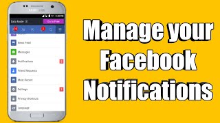 How to Manage Facebook Notifications [upl. by Post]