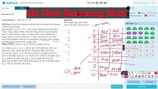 sbi Clerk mock test reasoning trick Testbook selection mock all banking exam [upl. by Blumenthal]