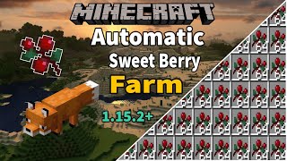 Automatic Sweet Berry Farm  Minecraft  1152 [upl. by Adranoel]