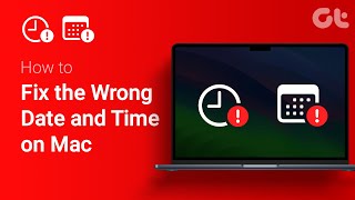 How to Fix the Wrong Date and Time on Mac  Incorrect Date and Time on Mac [upl. by Akinad894]