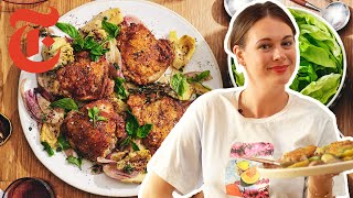 Alison Romans OnePan Chicken With Artichokes  NYT Cooking [upl. by Frey]