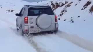 Toyota Rav4 in snow greece [upl. by Charleen]