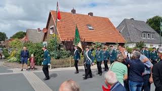 Schützenfest Friedeburg 2022  Aufmarsch der Vereine und Kapellen [upl. by Ynagoham]