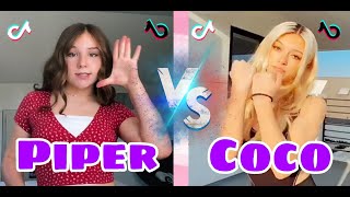 Piper Rockelle Vs Coco Quinn Tiktok Dances Compilation December 2020 [upl. by Ettennod]