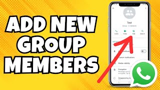 How to Add New Participants to WhatsApp Group [upl. by Denyse111]