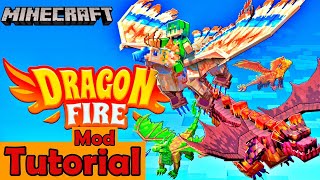 Minecraft  Dragon Fire Mod Tutorial [upl. by Eendys]