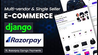 Razorpay Payment using Django in Ecommerce Website  EP 16 [upl. by Fayola61]