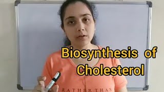 Biosynthesis of Cholesterol [upl. by Jaquelyn]