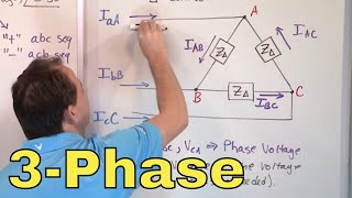 01  Delta Load LineCurrent to PhaseCurrent Conversion 3Phase Circuit Analysis [upl. by Nawuj]