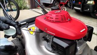 How To Do An Oil Change On Most HONDA Lawn Mower Models [upl. by Obadiah]