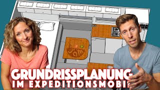 Grundrissplanung Expeditionsmobil  Basics und unser Grundriss Sketchup [upl. by Roze1]