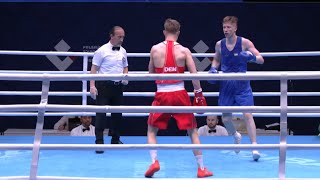 Quarterfinals 60kg JENSEN Frederik Lundgaard DEN vs VERES Roland HUN  EUBC 2022 [upl. by Marcellus328]