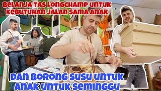 BELANJA TAS LONGCHAMP DAN BORONG SUSU ANAK [upl. by Brittaney798]