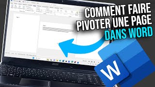 Comment mettre une seule page en paysage  Word  Page paysage [upl. by Dihaz417]