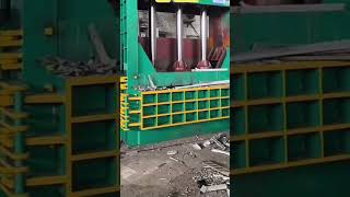 Pressing metal machine for recycling [upl. by Adel]