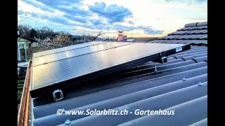 Photovoltaikmontage Stockschraube mit C Schiene Novotegra [upl. by Norb]