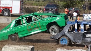 Alvinston Fair Demolition Derby 2017  5 Foot Outlaw Class II The REVENGE [upl. by Joktan969]