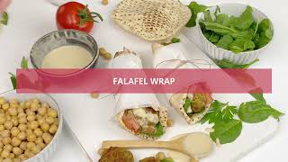 Falafel Wrap Recipe [upl. by Aelyk]