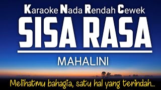 Sisa Rasa  Mahalini 🎤Karaoke Lower Key ❤️Nada Rendah 4‼️ [upl. by Saxela]