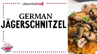 German Jagerschnitzel Hunters Schnitzel [upl. by Bast123]