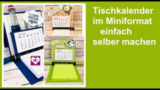 MiniTischkalender basteln [upl. by Godwin742]