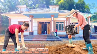 VIDEO 2000 Hours The Girl and Builders Working Tirelessly To Build a 100000 House in 3 Months [upl. by Ainolloppa]