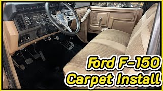 19801986 Bullnose Ford Carpet Install  Sound Deadening [upl. by Awram203]