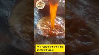 manchurian Kaise banta hai Kosi restaurant and Cafe bheempur cooking cookingvideo [upl. by Wenona929]