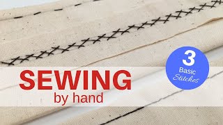 How To Gather Fabric  Basting Stitch Beginner Sewing [upl. by Tnecnev]