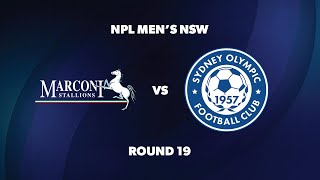 NPL Men’s NSW Round 19 Marconi Stallions FC v Sydney Olympic FC [upl. by Vierno]