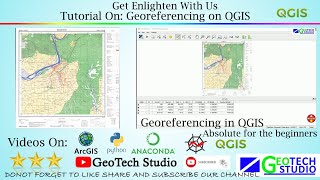 Georeferencing on QGIS  GeoTechStudio [upl. by Eerhs652]