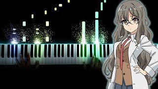 Seishun Buta Yarou wa Bunny Girl Senpai no Yume wo Minai OP  quotKimi no Seiquot Piano [upl. by Aggie]