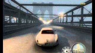 Mafia II Fastest Car Roller GL300 140 mph Jump  Crash HQ [upl. by Amathiste]