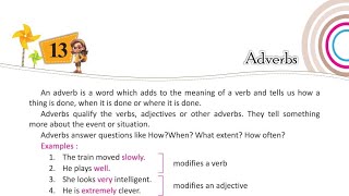 Ch 13 Adverbs English Grammar Class 5 [upl. by Tyrone]