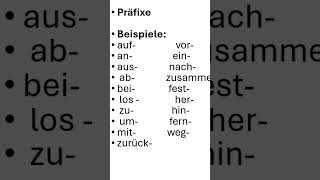 Präfixe mit Trennbare Verben💥 [upl. by Naujid13]
