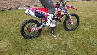 Honda CRF450R full HGS exhaust sound check [upl. by Sande]