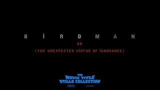 Birdman 2014 title sequence [upl. by Shaum]